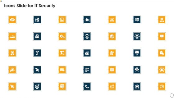 Icons Slide For IT Security Designs PDF