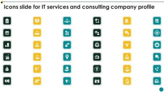 Icons Slide For IT Services And Consulting Company Profile Formats PDF