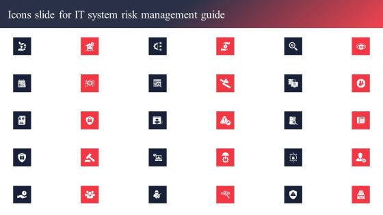 Icons Slide For IT System Risk Management Guide Slides PDF