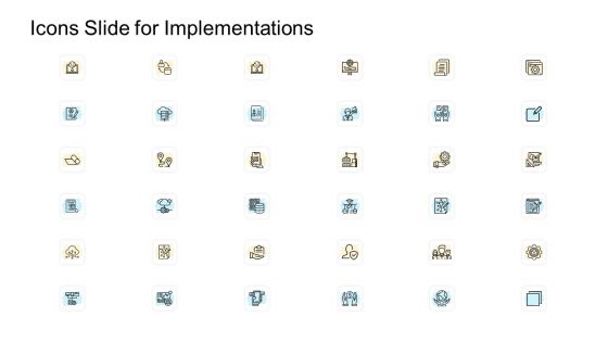 Icons Slide For Implementations Ppt Model Example PDF