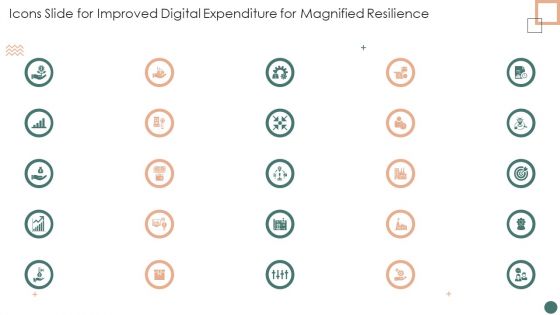 Icons Slide For Improved Digital Expenditure For Magnified Resilience Slides PDF