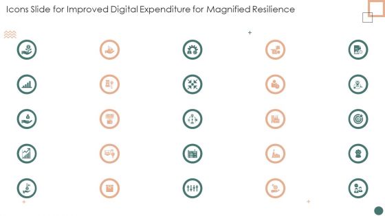 Icons Slide For Improved Digital Expenditure For Magnified Resilience Slides PDF