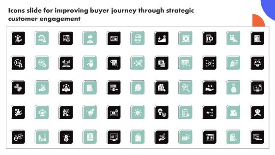 Icons Slide For Improving Buyer Journey Through Strategic Customer Engagement Pictures PDF