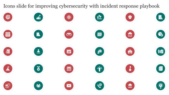 Icons Slide For Improving Cybersecurity With Incident Ideas PDF