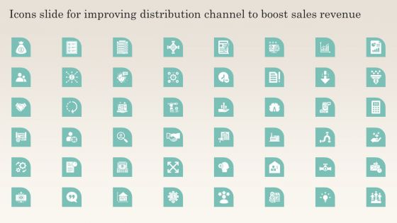 Icons Slide For Improving Distribution Channel To Boost Sales Revenue Information PDF