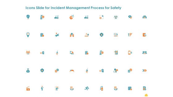 Icons Slide For Incident Management Process For Safety Information PDF