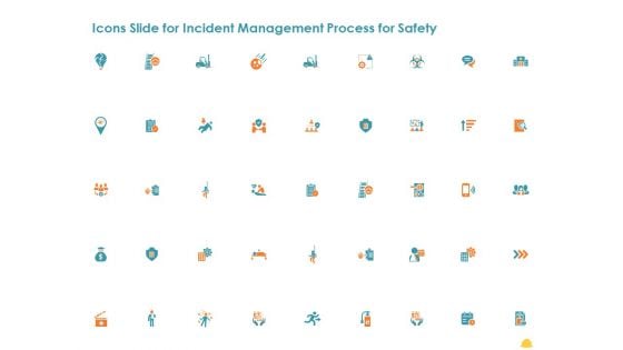 Icons Slide For Incident Management Process For Safety Information PDF