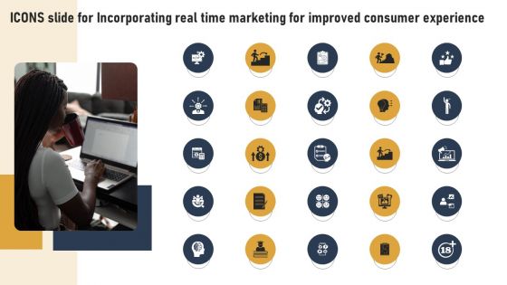 Icons Slide For Incorporating Real Time Marketing For Improved Consumer Experience Formats PDF