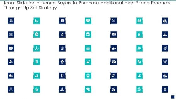 Icons Slide For Influence Buyers To Purchase Additional High Priced Products Through Up Sell Strategy Introduction PDF