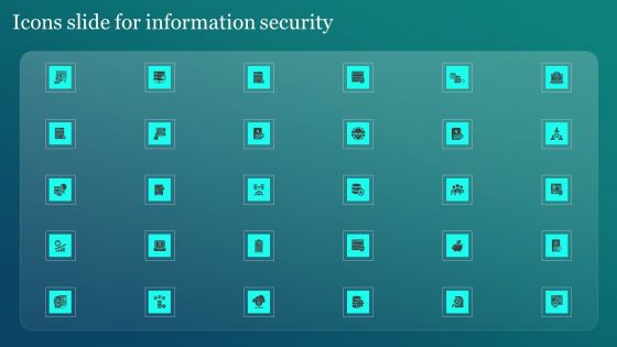 Icons Slide For Information Security Ppt PowerPoint Presentation File Pictures PDF