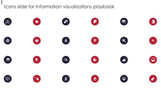 Icons Slide For Information Visualizations Playbook Microsoft PDF