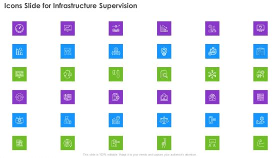 Icons Slide For Infrastructure Supervision Ppt PowerPoint Presentation Gallery Themes PDF