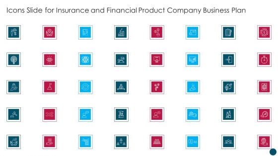 Icons Slide For Insurance And Financial Product Company Business Plan Summary PDF