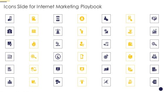 Icons Slide For Internet Marketing Playbook Structure PDF