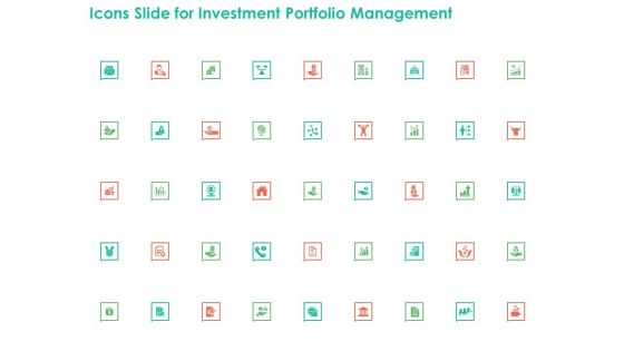 Icons Slide For Investment Portfolio Management Ppt Ideas Example Introduction PDF