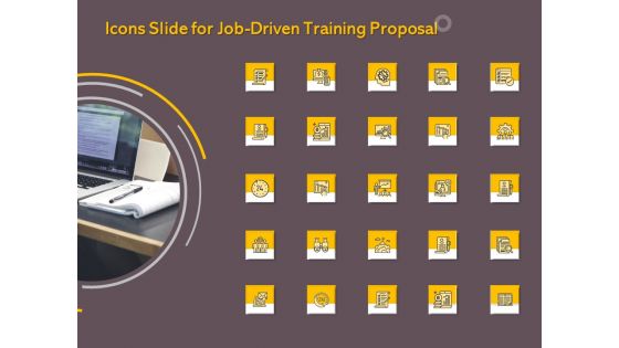 Icons Slide For Job Driven Training Proposal Ppt Infographic Template Shapes PDF