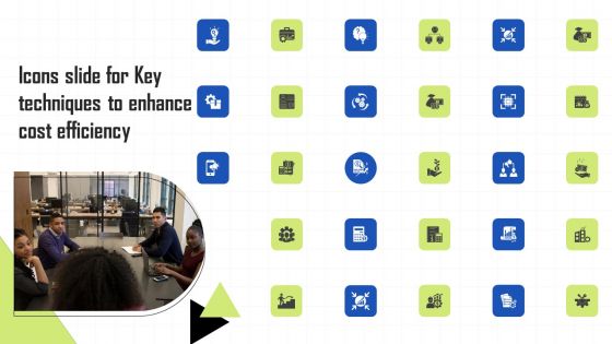 Icons Slide For Key Techniques To Enhance Cost Efficiency Designs PDF