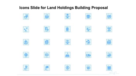 Icons Slide For Land Holdings Building Proposal Ppt Professional Tips PDF