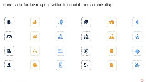 Icons Slide For Leveraging Twitter For Social Media Marketing Portrait PDF