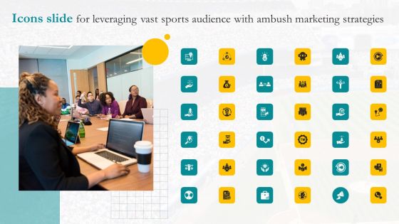 Icons Slide For Leveraging Vast Sports Audience With Ambush Marketing Strategies Ppt Styles Graphics PDF