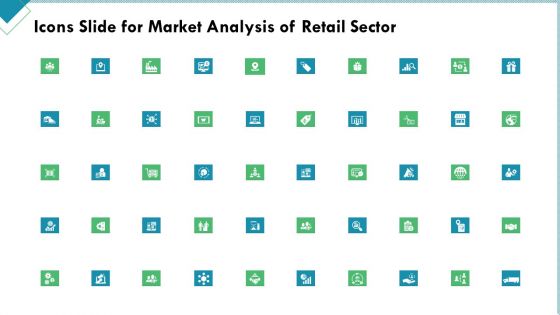 Icons Slide For Market Analysis Of Retail Sector Professional PDF