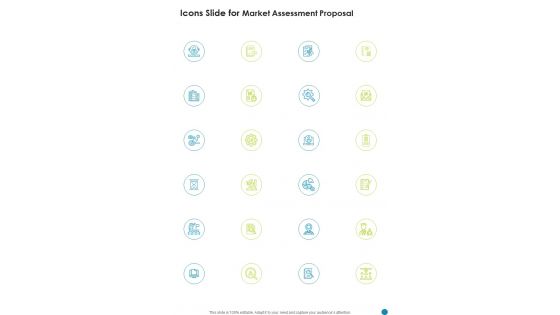 Icons Slide For Market Assessment Proposal One Pager Sample Example Document