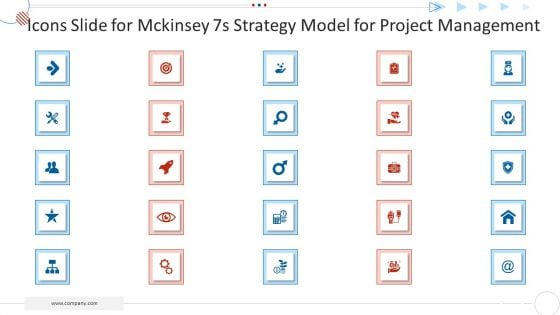 Icons Slide For Mckinsey 7S Strategy Model For Project Management Rules PDF