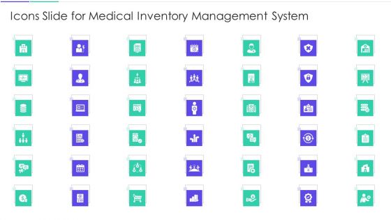 Icons Slide For Medical Inventory Management System Information PDF