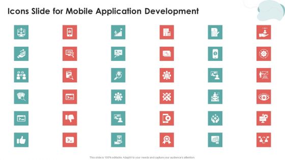 Icons Slide For Mobile Application Development Introduction PDF