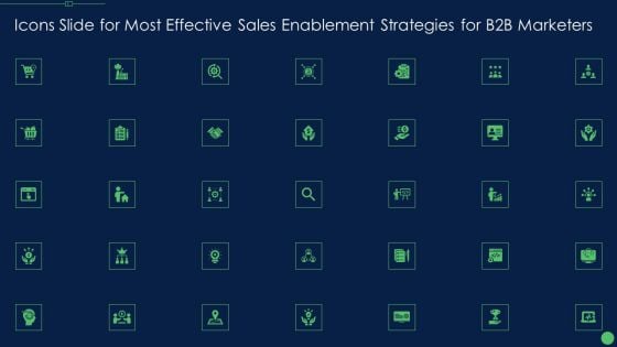 Icons Slide For Most Effective Sales Enablement Strategies For B2B Marketers Summary PDF