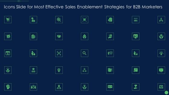 Icons Slide For Most Effective Sales Enablement Strategies For B2B Marketers Summary PDF