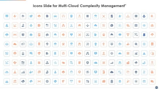 Icons Slide For Multi Cloud Complexity Management Template PDF