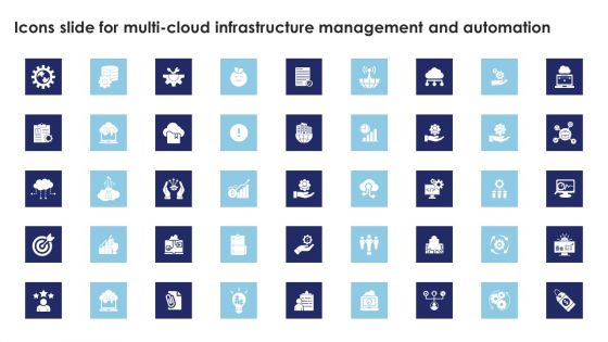 Icons Slide For Multi Cloud Infrastructure Management And Automation Introduction PDF