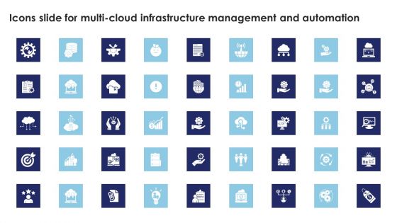 Icons Slide For Multi Cloud Infrastructure Management And Automation Introduction PDF