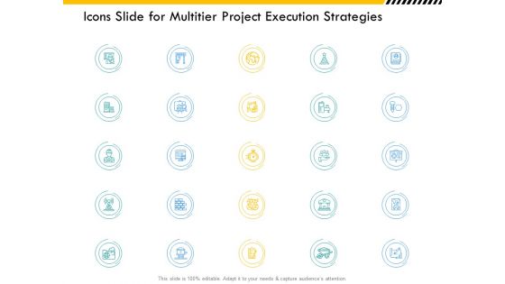 Icons Slide For Multitier Project Execution Strategies Ppt Ideas Background Designs PDF