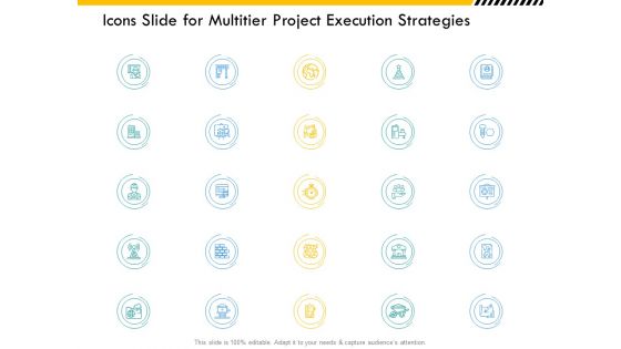 Icons Slide For Multitier Project Execution Strategies Ppt Ideas Background Designs PDF