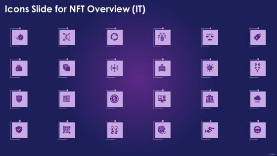 Icons Slide For NFT Overview IT Ppt Gallery Templates PDF