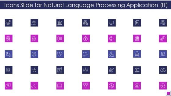 Icons Slide For Natural Language Processing Application IT Ppt Pictures Graphics Tutorials PDF