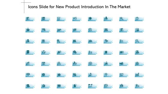 Icons Slide For New Product Introduction In The Market Ppt PowerPoint Presentation Show Graphics Download PDF