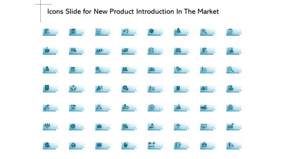 Icons Slide For New Product Introduction In The Market Ppt PowerPoint Presentation Show Graphics Download PDF