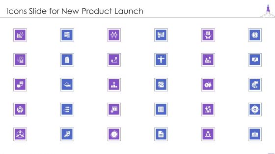 Icons Slide For New Product Launch Themes PDF