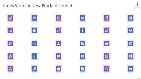 Icons Slide For New Product Launch Themes PDF