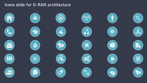 Icons Slide For O Ran Architecture Ppt PowerPoint Presentation Gallery Good PDF