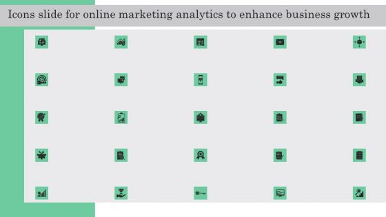 Icons Slide For Online Marketing Analytics To Enhance Business Growth Formats PDF