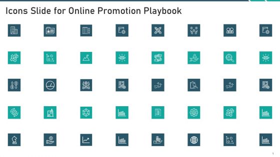 Icons Slide For Online Promotion Playbook Introduction PDF