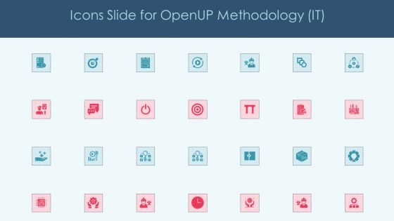 Icons Slide For Openup Methodology IT Microsoft PDF