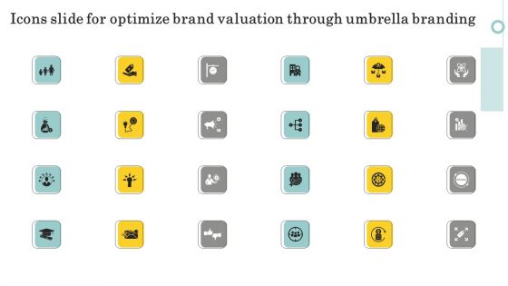 Icons Slide For Optimize Brand Valuation Through Umbrella Branding Topics PDF