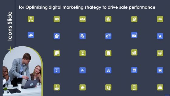 Icons Slide For Optimizing Digital Marketing Strategy To Drive Sale Performance Topics PDF