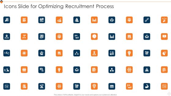 Icons Slide For Optimizing Recruitment Process Download PDF