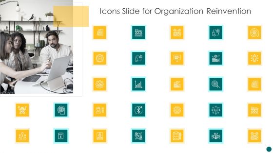 Icons Slide For Organization Reinvention Brochure PDF